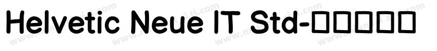 Helvetic Neue lT Std字体转换